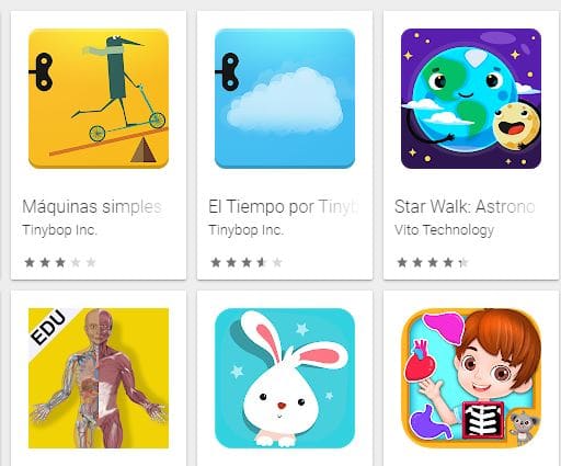 apps de juegos para niños